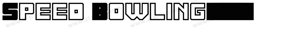Speed Bowling字体转换